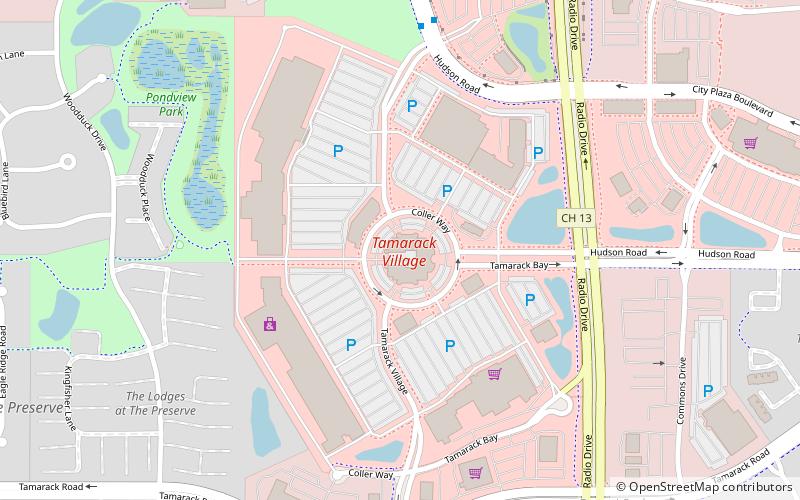 Tamarack Village location map