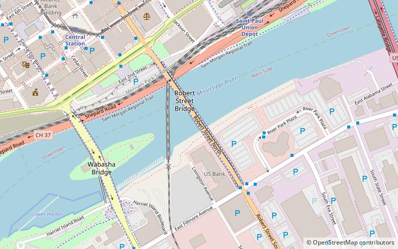 Robert Street Bridge location map