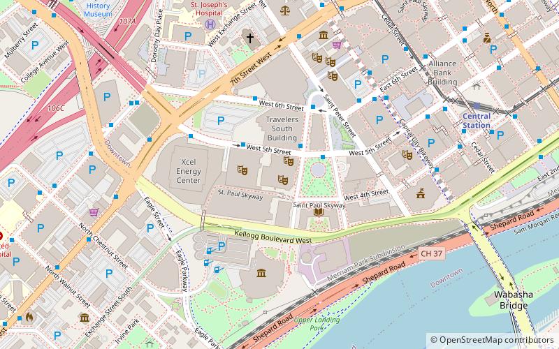 Ordway Center for the Performing Arts location map