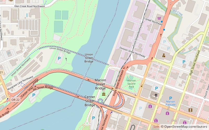 Union Street Railroad Bridge location map