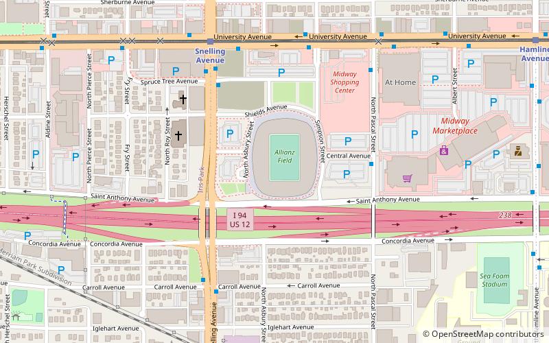 Allianz Field location map