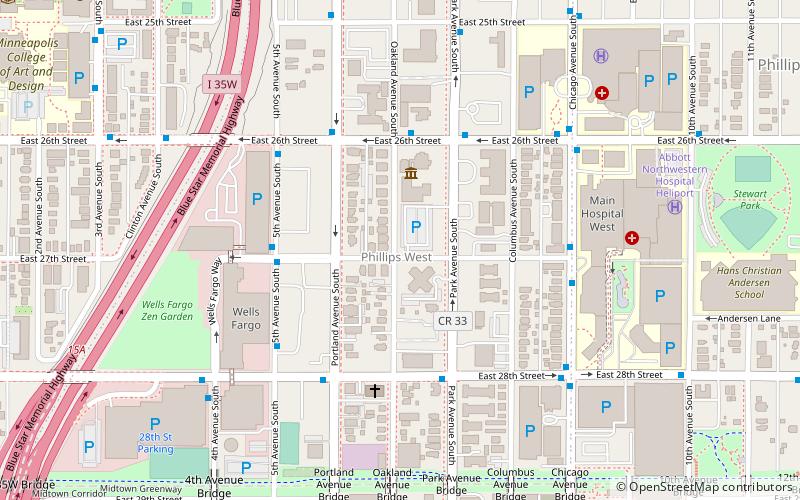 Phillips West location map