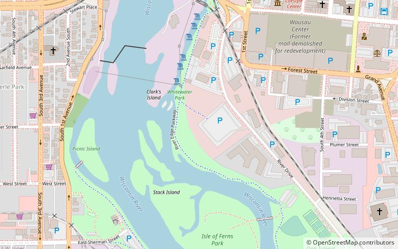 Wausau Whitewater location map