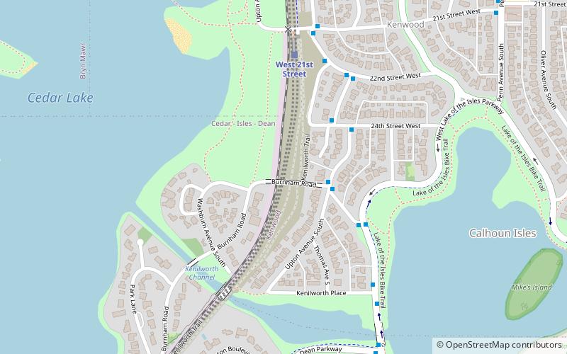 Kenilworth Trail location map