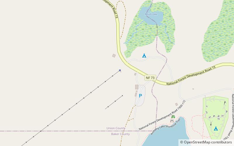 Anthony Lakes location map