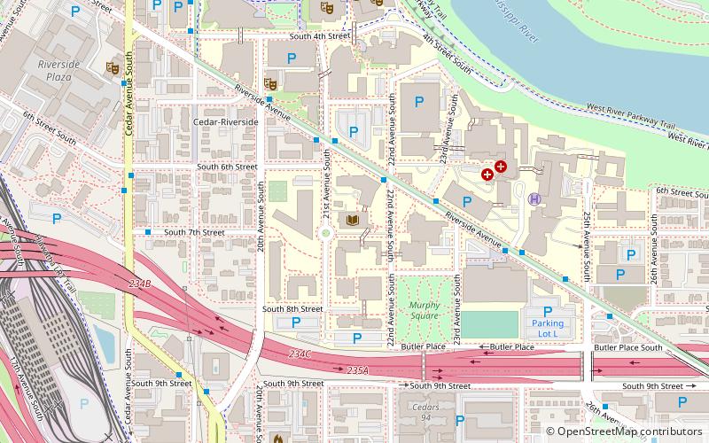 Lindell Library location map