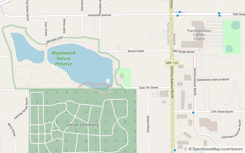 Maplewood Nature Center location map