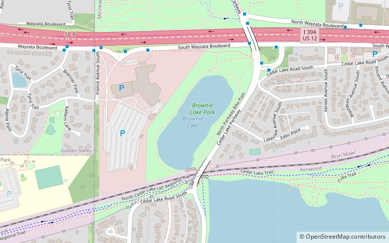 Brownie Lake location map