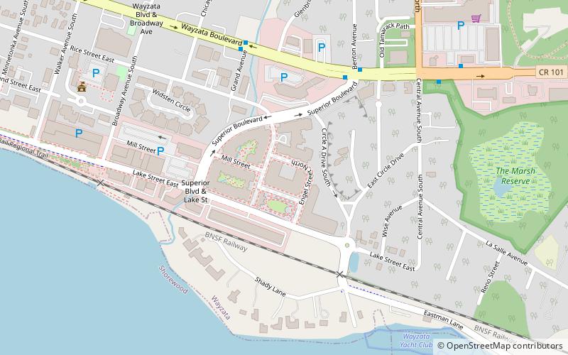 Wayzata Bay Center location map
