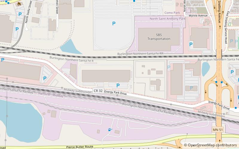 Midway Stadium location map