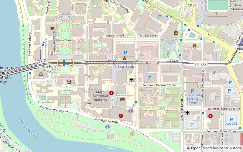 Malcolm Moos Health Sciences Tower location map