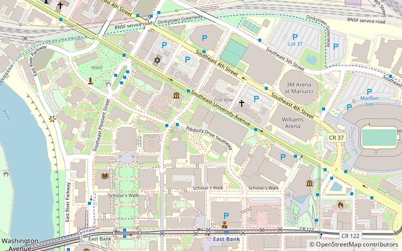 University of Minnesota Armory location map
