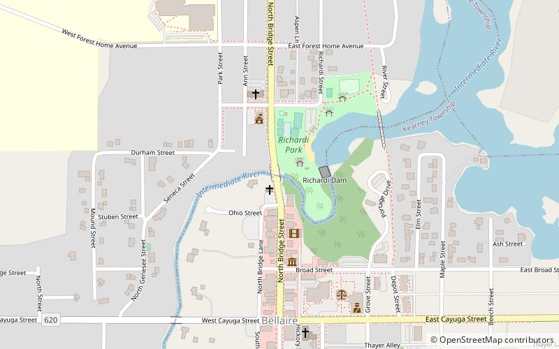 M-88–Intermediate River Bridge location map