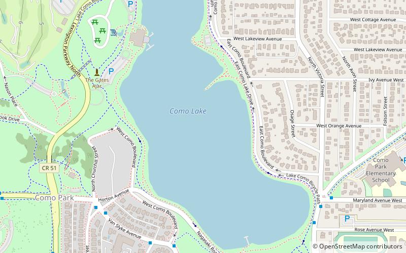 Como Lake location map