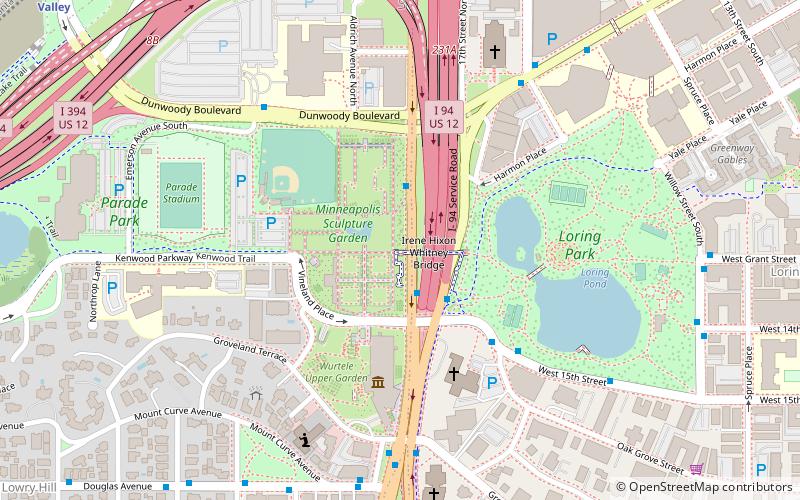 Minneapolis Sculpture Garden location map