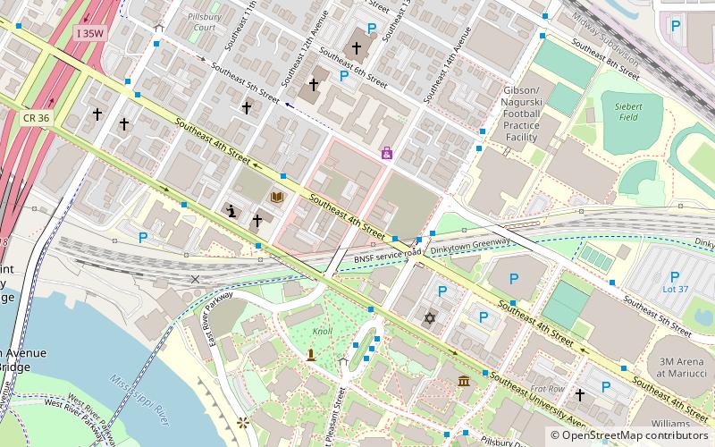 Dinkytown location map