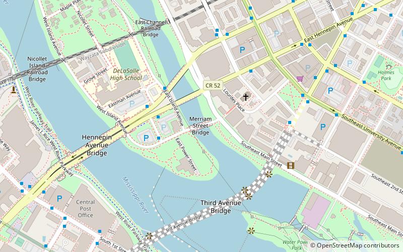 Merriam Street Bridge location map