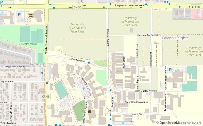 University of Minnesota Department of Horticulture Display and Trial Garden location map
