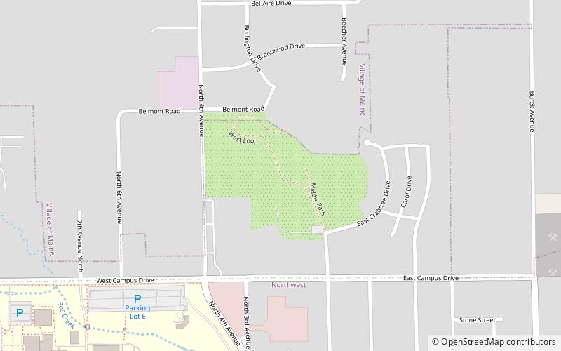 Monk Botanical Gardens location map