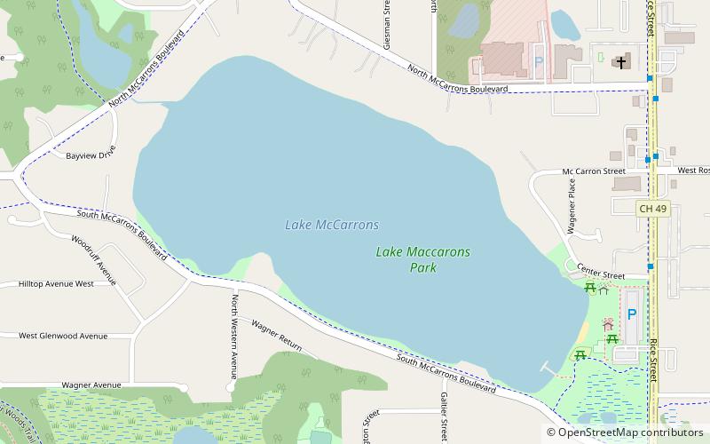 McCarrons Lake location map