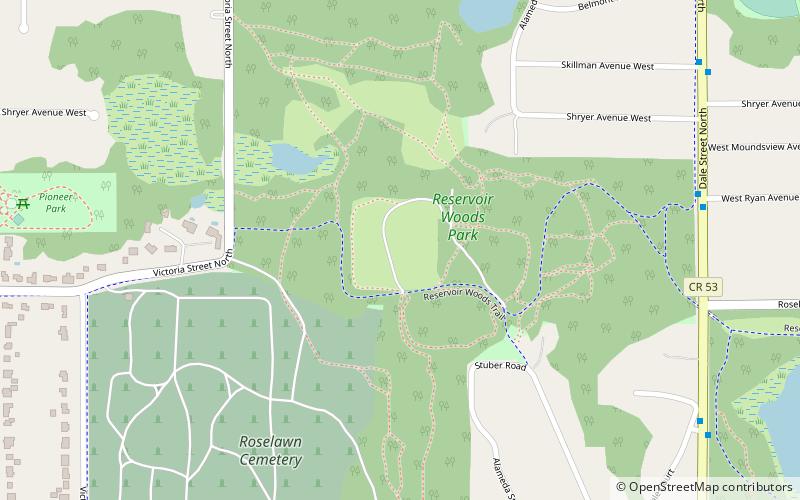 Reservoir Woods Park location map