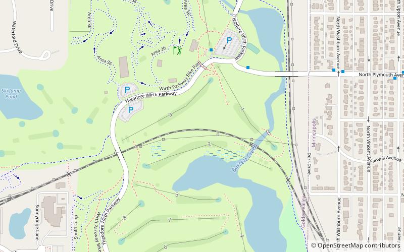 Theodore Wirth Park location map