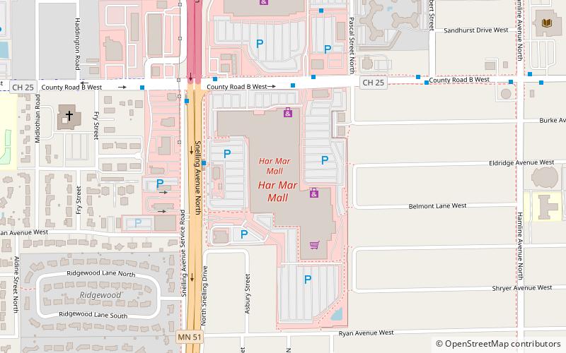 Har Mar Mall location map