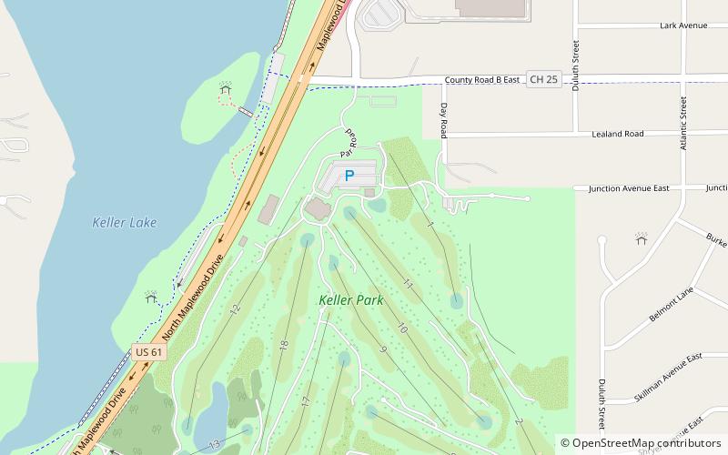 keller golf course saint paul location map