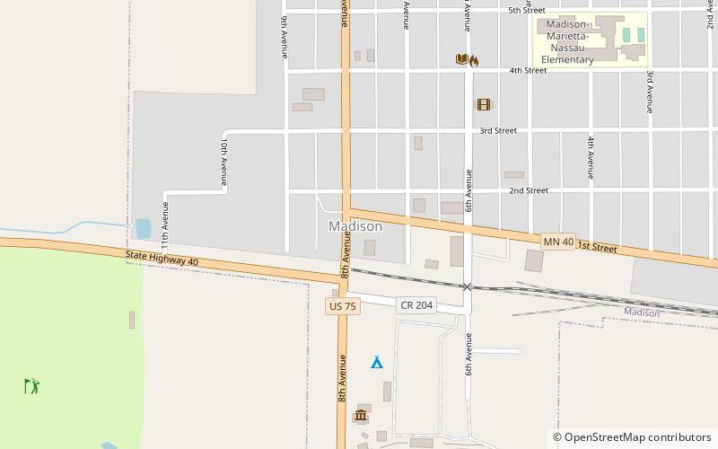 Madison location map