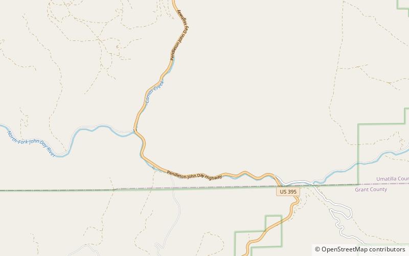 Ukiah–Dale Forest State Scenic Corridor location map