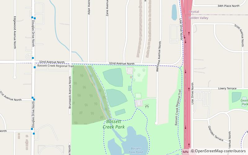 Bassett Creek location map
