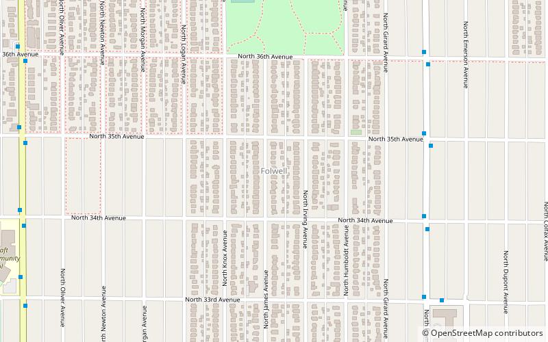 folwell mineapolis location map