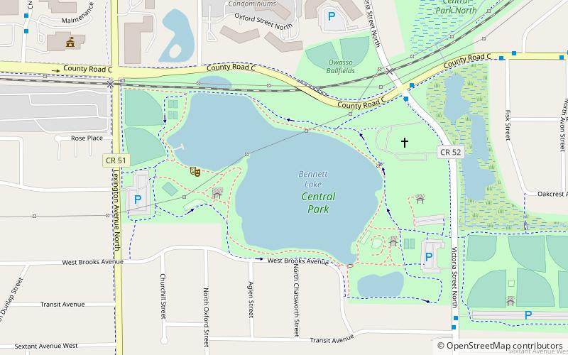 Bennett Lake location map