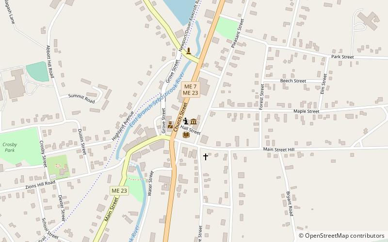 Abbott Memorial Library location map