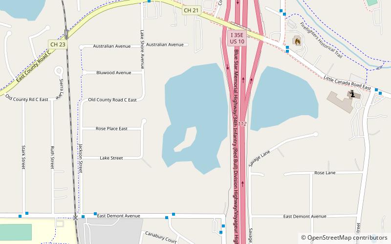 Savage Lake location map