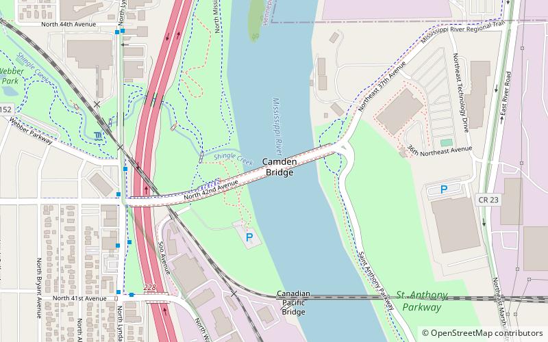 Camden Bridge location map