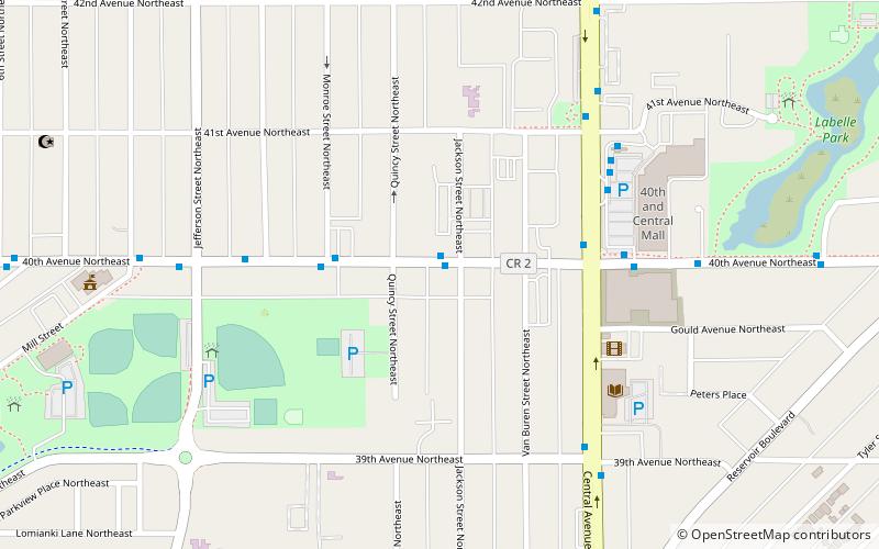 Columbia Heights Public Library location map