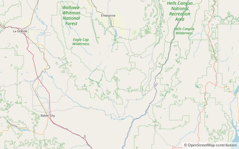 East Fork Falls location map