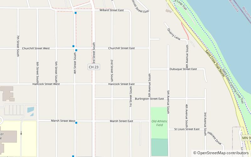 Nelson School location map