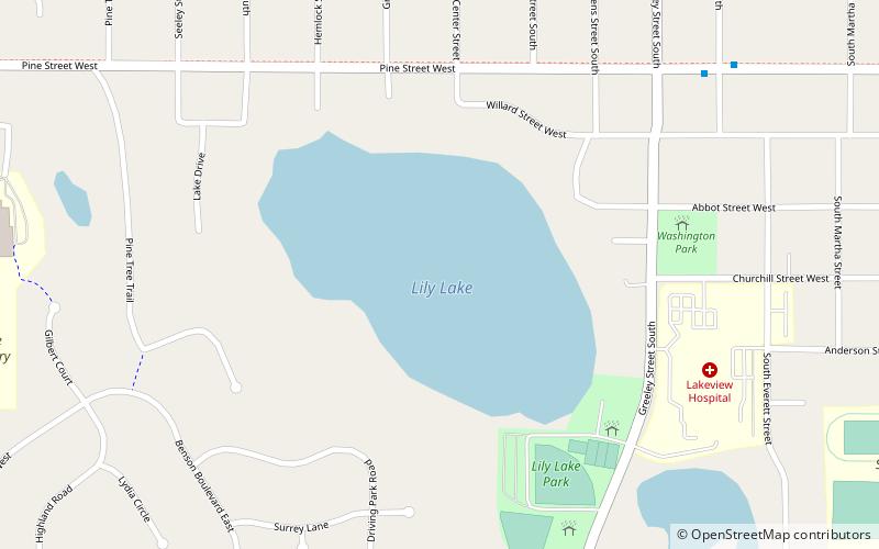 Lily Lake location map