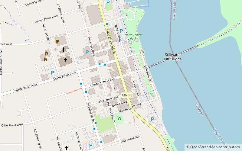 Stillwater Commercial Historic District location map