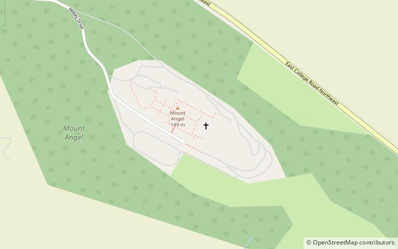 Abbaye de Mount Angel location map
