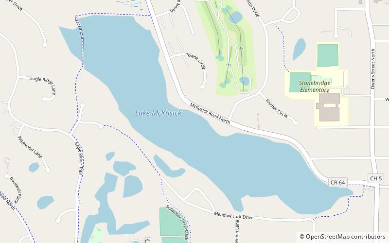 Lake McKusick location map