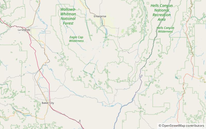 red mountain eagle cap wilderness location map