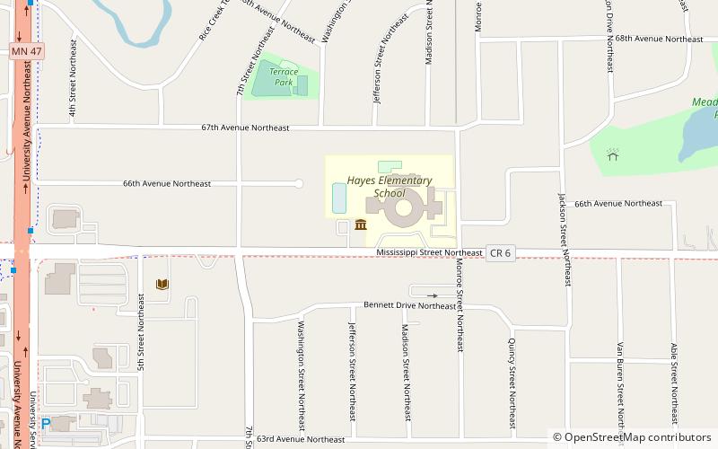 Fridley History Center location map