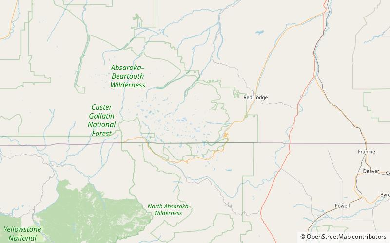 Whitetail Peak location map