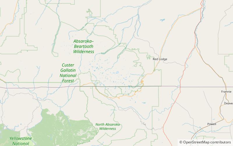 Castle Rock Glacier location map