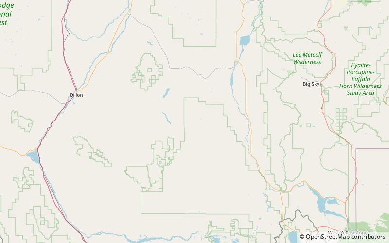 greenhorn range beaverhead deerlodge national forest location map