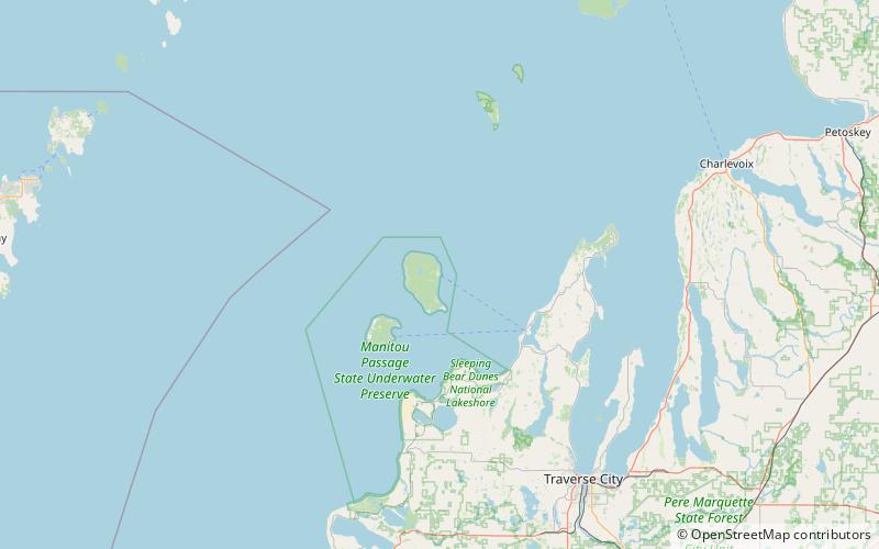 North Manitou Island Lifesaving Station location map