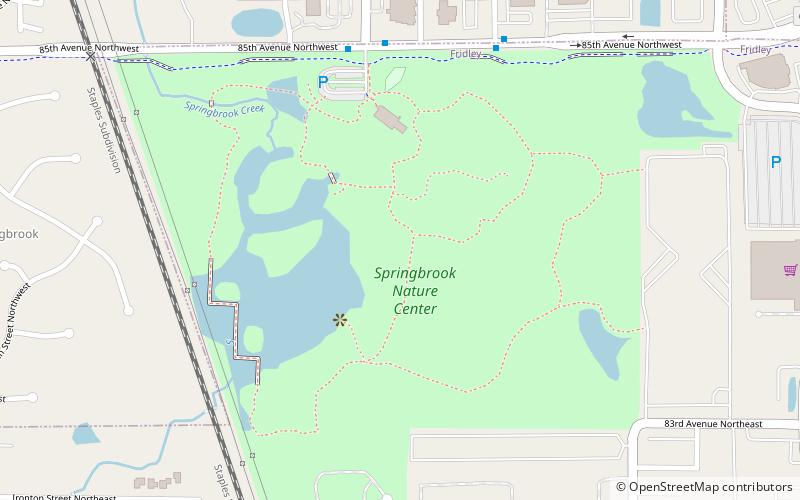 springbrook nature center minneapolis location map